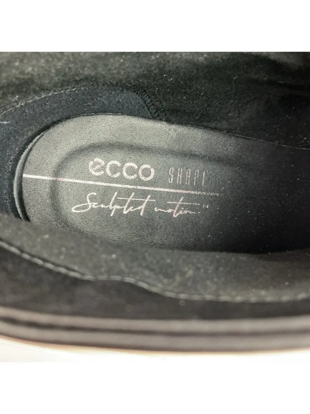 Ecco Shape Sculpted Motion 35 Leather Zip Ankle Boots Womens 9-9.5 Black NEW